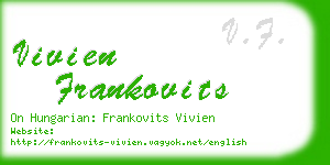 vivien frankovits business card